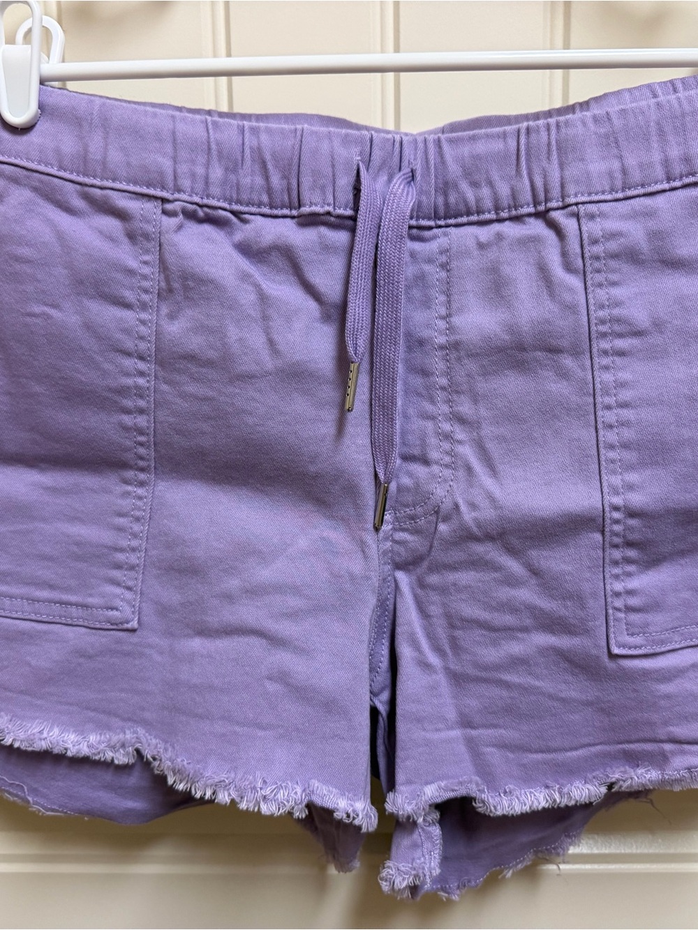 YMI Lavender High-Waist Drawstring Shorts